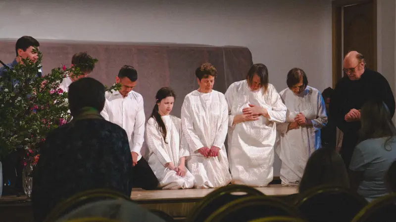 Adventistu draudzes 130 gadu jubilejas dievkalpojums un kristības