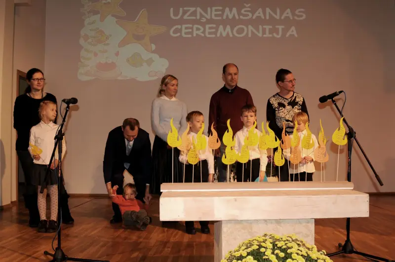Rīgas 1. draudzes Piedzīvojumu meklētāju uzņemšanas ceremonija