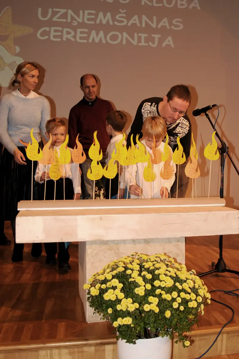 Rīgas 1. draudzes Piedzīvojumu meklētāju uzņemšanas ceremonija
