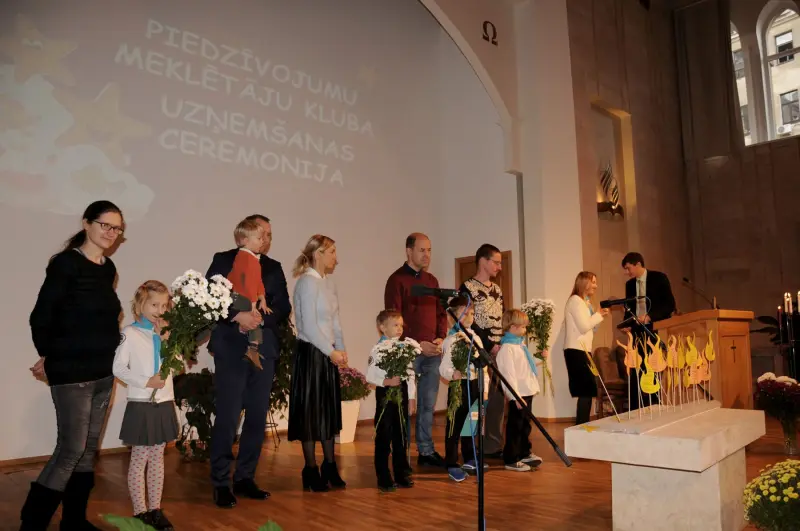 Rīgas 1. draudzes Piedzīvojumu meklētāju uzņemšanas ceremonija