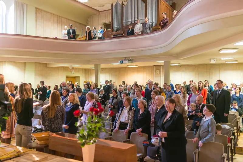 Sv. Vakarēdiena dievkalpojums Rīgas 1. draudzē