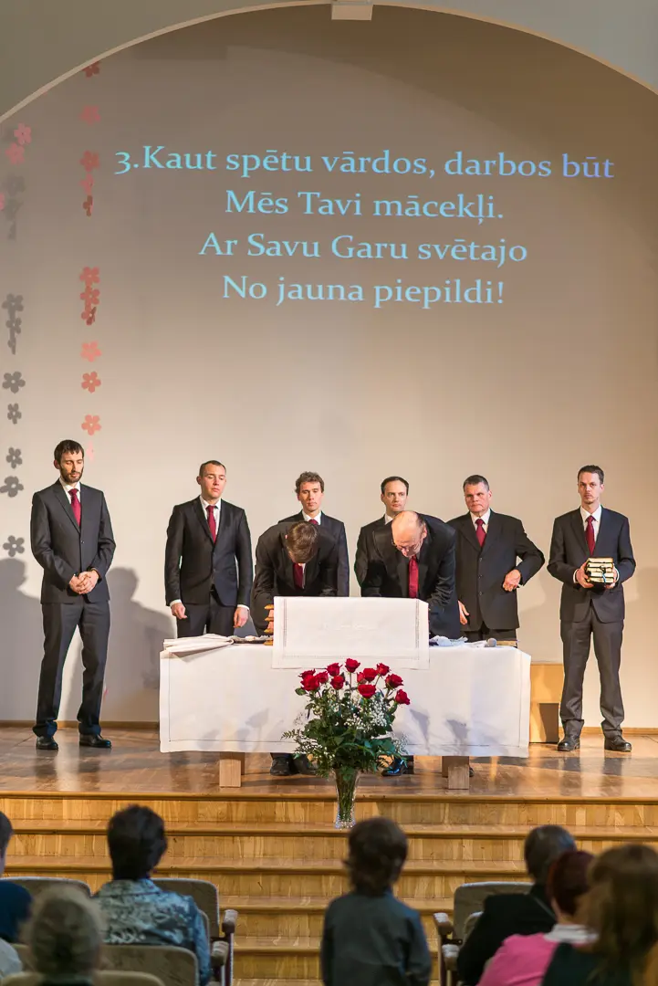 Sv. Vakarēdiena dievkalpojums Rīgas 1. draudzē