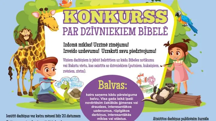 Konkurss par dzīvniekiem Bībelē