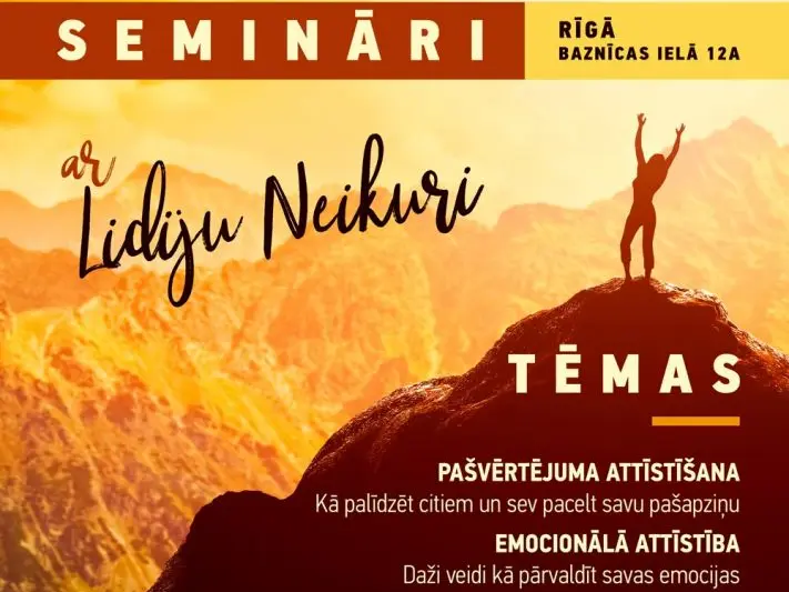 Personiskās izaugsmes semināri ar Lidiju Neikuri