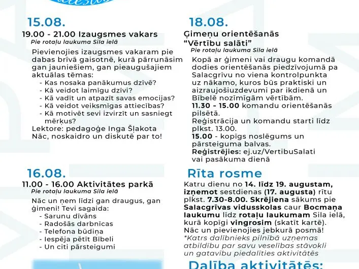 IMPACT jaunieši viesosies Salacgrīvā