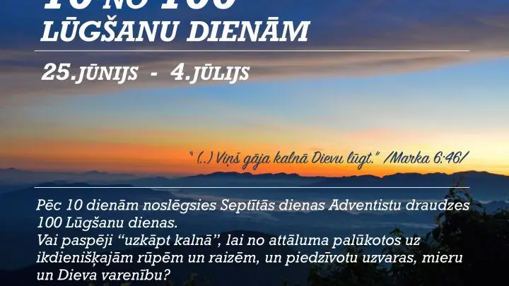 10 no 100 Lūgšanu dienām