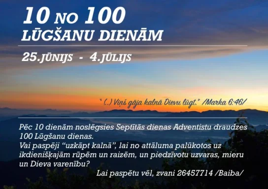 10 no 100 Lūgšanu dienām