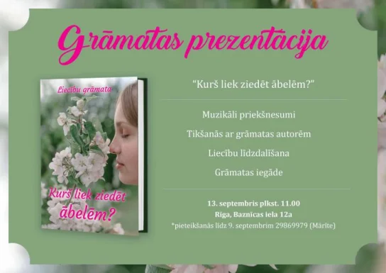 Iedvesmojoša dāvana sievietēm – liecību grāmata "Kurš liek ziedēt ābelēm?"