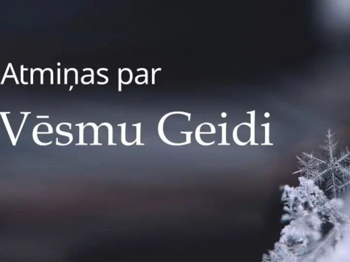 Atmiņas par Vēsmu Geidi