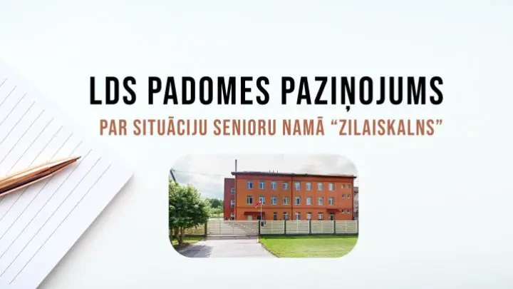 PAZIŅOJUMS par situāciju Senioru namā "Zilaiskalns"