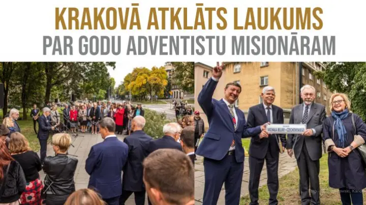 Krakovas pilsētā atklāts laukums par godu pirmajam adventistu misionāram Polijā