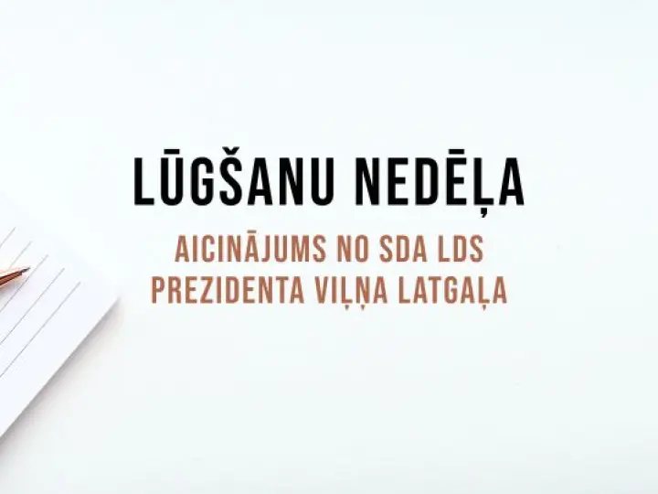 Lūgšanu nedēļa - aicinājums no Viļņa Latgaļa