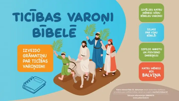 Ticības varoņi Bībelē - Bērnu grāmatiņa