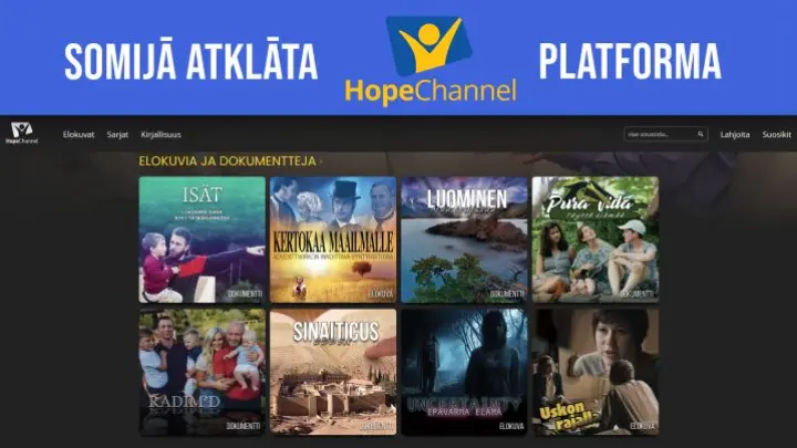 Somijā atklāta vietējā Hope Channel straumēšanas platforma