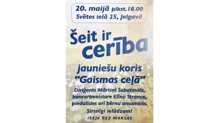 "Šeit ir cerība" koncerts Jelgavā